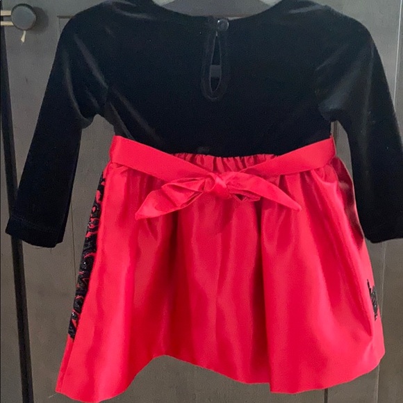 Velvet and Satin Dress - Picture 2 of 6